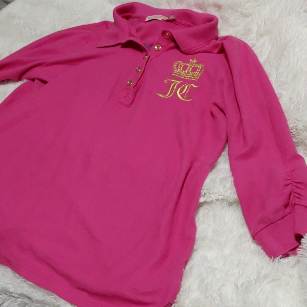 Juicy Couture size large 3/4 sleeve polo